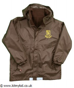 Embroidered Reversible Waterproof Jacket