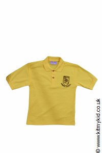 Embroidered Yellow Polo Shirt