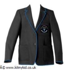 DL B POLY BLZR BRAID BLK 36