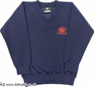 OMAKE V NECK SWEAT NVY 24