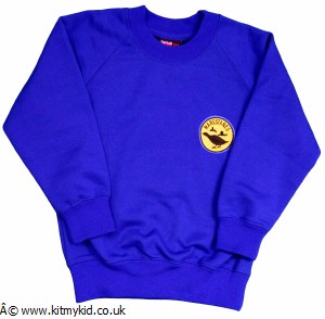 OMAKE R NECK SWEAT DRK RYL 26