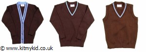 CHL KIRK STRP CARDY BRN 28