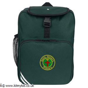 Badged Red Rucksack