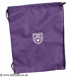 Badged Purple Gym Bag