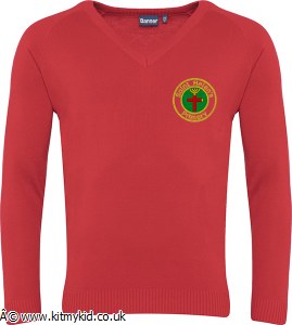 CKL K V NECK RED 24