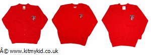 OMAKE V NECK SWEAT RED 30