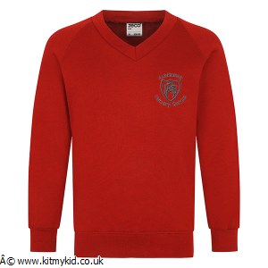OMAKE V NECK SWEAT RED 34