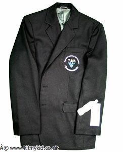DL GRL POLY BLZR BLK 32
