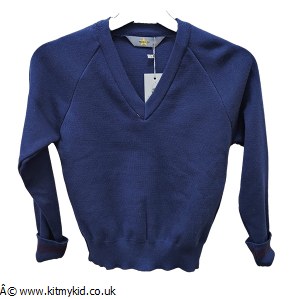 V NECK JUMPER NVY 26