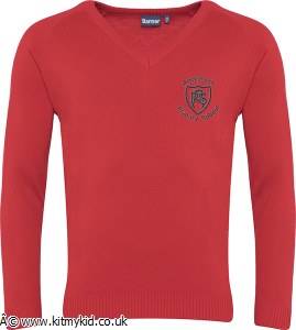CKL K V NECK RED 24