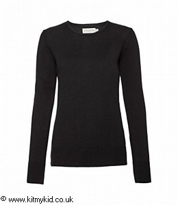 RCOL GRL CREW JUMPER BLK XXS