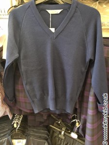 V NECK JUMPER NVY 26