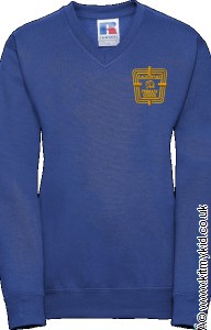 JERZ V NECK SWEAT ROY 3/4