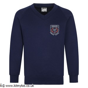 OMAKE V NECK SWEAT NVY 26