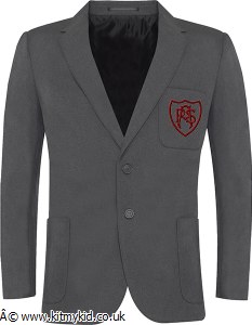 BEAU B POLY BLZR GRY 22