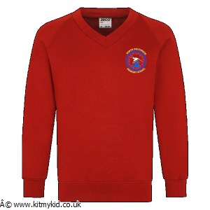 OMAKE V NECK SWEAT RED 22