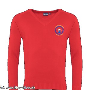 BAN K V NECK RED 24