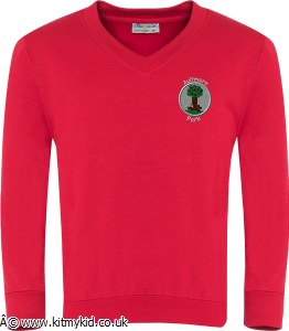 BAN V NECK SWEAT RED 7/8