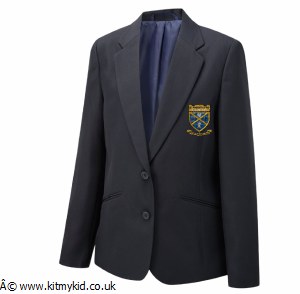 BEAU G POLY BLZR NAVY 28