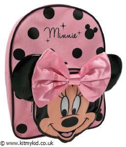 MINNIE PINK/BLK BACKPACK 1084