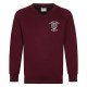 Badged V Neck Sweatshirt