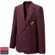 Badged Polyester Blazer