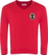 BAN V NECK SWEAT RED 2