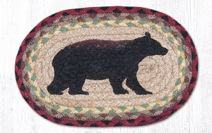 Earth Rugs Cabin Bear Oval Trivet 7.5"x11"