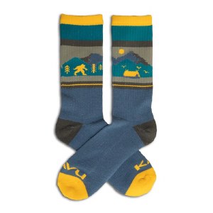 Kavu Moonwalk Socks 6-12.5 Myth Mountains