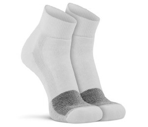 FoxRiver Wick Dry Triathalon Light Weight Quarter Crews LG White