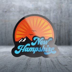 Sticker Pack Tahoe Text with Mountains Decal Large