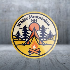 Sticker Pack Camping - Orange Fire Decal Large
