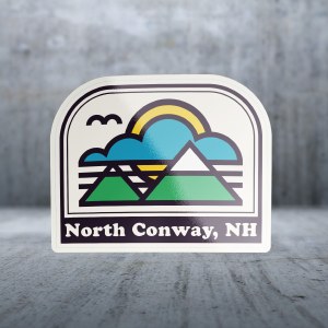 Sticker Pack Mountain GE - Simple Mountain Scene Decal Large