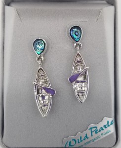 A.T. Storrs Canoe Earrings