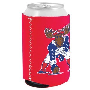 Woods &amp; Sea Minute Moose Can Coolie 12 oz Red