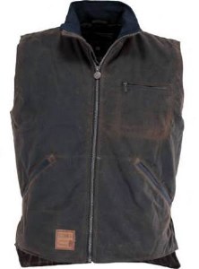 Outback Trading Company Sawbuck Oilskin Vest Medium Bronze