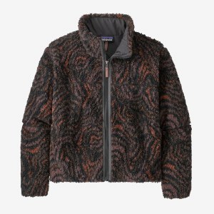 Patagonia Women's Lunar Dusk Jacket LG Oak Waves: Ink Black