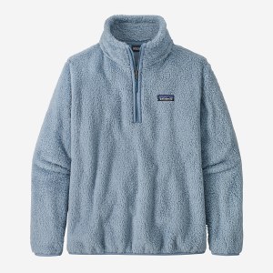 Patagonia Women's Los Gatos 1/4 Zip Pullover LG Light Plume Grey