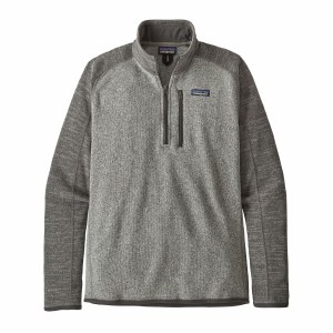 Patagonia Better Sweater 1/4-Zip Fleece Medium Nickel w/Forge Grey