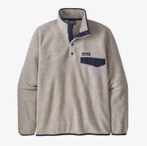 Patagonia Men's Light-Weight Synchilla Snap-T Pullover MD Oatmeal Heather