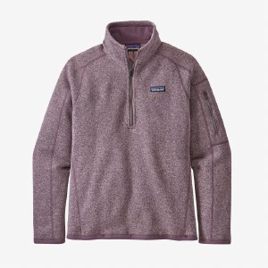 Patagonia Women's Better Sweater 1/4-Zip Fleece S HAZY PURPLE