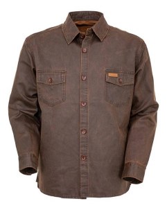Outback Trading Company Arkansas Shirt Jacket M Brown