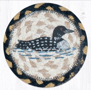 Earth Rugs Loon Coaster 5"