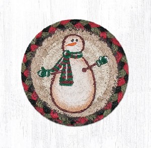 Earth Rugs Moon Star Snowman Coaster 5"