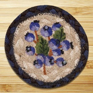 Earth Rugs Blueberry Coaster 5"