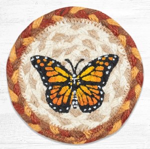 Earth Rugs Mighty Monarch Coaster 5"
