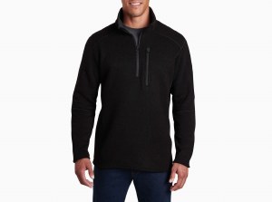Kuhl Men's Interceptr 1/4 Zip Pullover LG Black