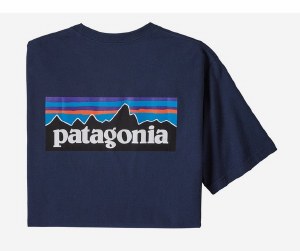 Patagonia Men's P-6 Logo Responsibili-Tee S Classic Navy