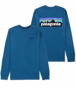 Patagonia P-6 Logo Long-Sleeve Responsibili-Tee S WAVB