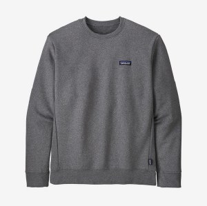 Patagonia P-6 Label Uprisal Crew Sweatshirt S Gravel Heather